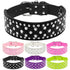 Rhinestone Leather Dog Collar