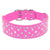 Rhinestone Leather Dog Collar