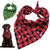 Christmas Dog Bandana Plaid Collar