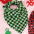 Christmas Dog Bandana Plaid Collar