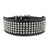 Rhinestone Leather Dog Collar